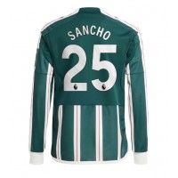 Maglie da calcio Manchester United Jadon Sancho #25 Seconda Maglia 2023-24 Manica Lunga